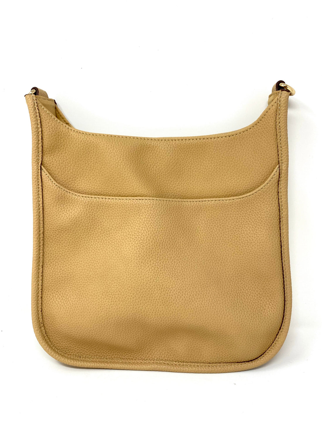Saddle Bag in Vegan Leather in Tan