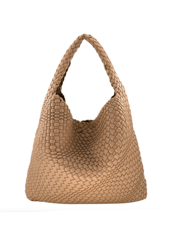 Woven Tote in Taupe